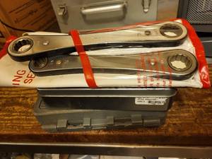 lot 287 image: Hand Tool Set with Ratcheting Box Wrenches, Socket Set, and Multi-Purpose Hammer