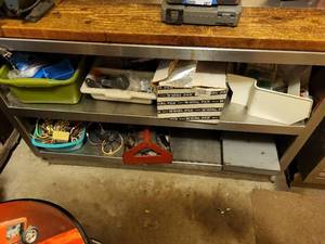 lot 288 image: Assorted Hardware and Electrical Parts Lot with Organizer Bins