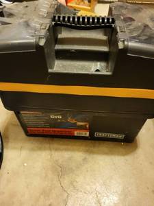 lot 298 image: Craftsman Toolbox with Welding Extension Cord and Assorted Tools
