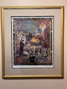lot 10 image: Framed Faigee Niebow City of Gold Limited Edition Print 23 x 26