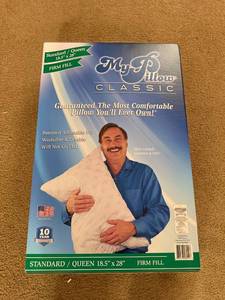 lot 118 image: MyPillow Classic Standard Queen Pillow Firm Fill Sealed in Box