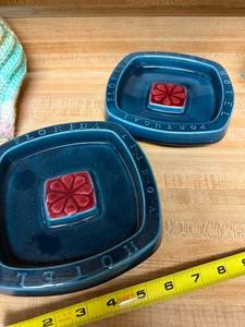 lot 192 image: Pair of Vintage Hotel Florida Portugal Lisboa Ceramic Ashtrays