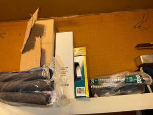 lot 310 image: Group of Electrical and Utility Supplies including Vinyl Tubing, Velcro, and Conduit