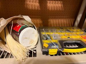 lot 315 image: Assorted Cable Ties and Electrical Connector Kit with Organizer Case