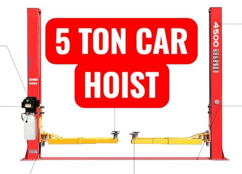 lot 3357 image: SDLANCH 10,000 Pound Two-Post Lift Car Hoist (IRTPL) - gray