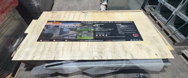 lot 610 image: Landhonor 20 x 20 Ft All-Steel Carport (LHR-CP2020F)