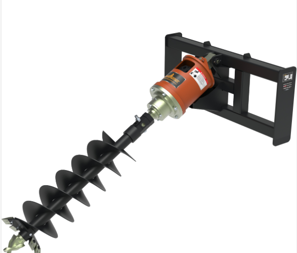 lot 4358 image: Landhonor Skid Steer Loader Auger Drive (SAD-12-23C)