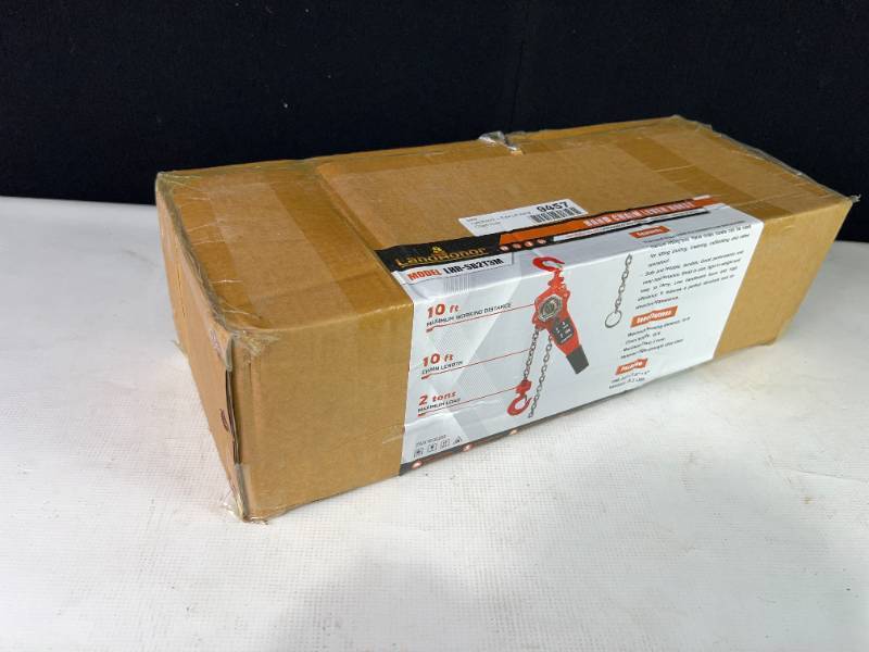 lot 9457 image: Landhonor 2-Tons Lift Hand Chain Hoist (LHR-SL2T3M)