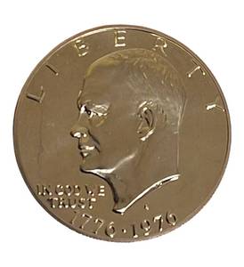 lot 48 image: Ike Dollar from the S Mint Set. It is in excellent condition and ready for grading. Type 1.