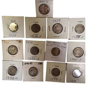 lot 62 image: Early 1950-D Jefferson Nickel with Limited Mintage