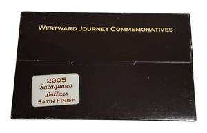 lot 69 image: 2005 Sacagawea Coins Satin Finish  Westward Journey Commemoratives from the P and D mints.
