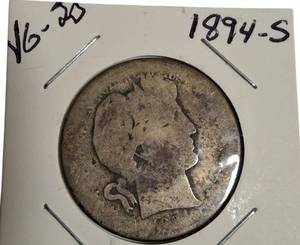 lot 88 image: The Mysterious 1894-S V6-20 Coin