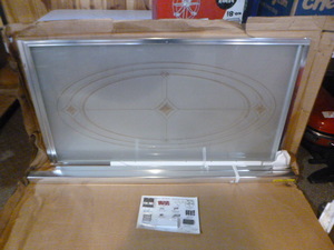 lot 87 image: Koehler Sterling Glass Shower Door