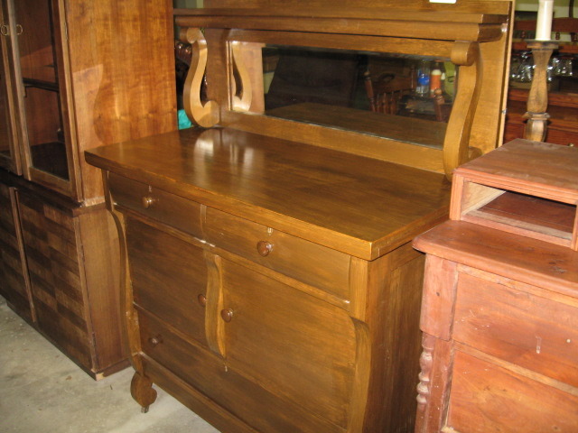 Antigue Buffet with Mirror