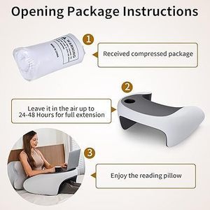 lot 19 image: Olumoon Reading Pillow, Lap Desk Pillow, Memory Foam Gaming Pillow