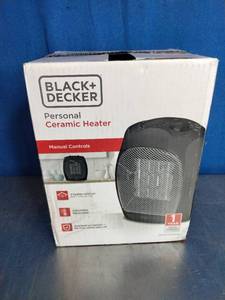 lot 36 image: BlackDecker Personal Ceramic Heater,