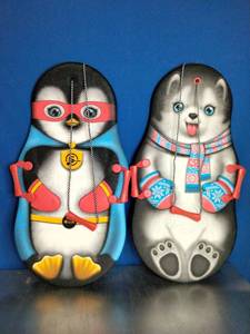 lot 53 image: 2 Sno-Buddies 36-inch foam snow sleds featuring animal graphics