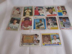 lot 74 image: Assorted Carl Yastrzemski Cards...