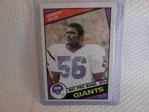 lot 26 image: 1984 Topps Lawrence Taylor Card...