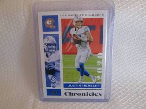 lot 28 image: 2020 Chronicles Justin Herbert Rook...