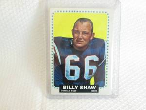 lot 41 image: 1964 Topps Billy Shaw Football Card...