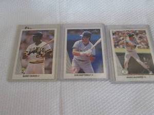 lot 52 image: 1990 Leaf Bonds, McGwire & Mattingl...