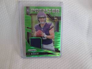 lot 60 image: 2024 Prizm JJ McCarthy Rookie Green...