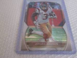 lot 62 image: 2022 Bowman U Jordan Addison Rookie...