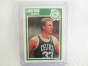 lot 84 image: 1989-90 Fleer Larry Bird Card...
