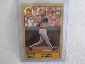 lot 89 image: 1987 Topps Barry Bonds Rookie Card...