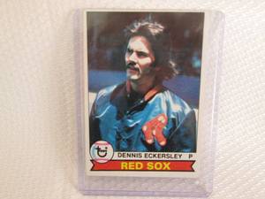 lot 92 image: 1979 Topps Dennis Eckersley Card...