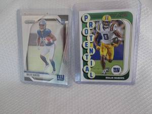 lot 95 image: 2024 Score & Prizm Malik Nabers Roo...