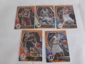 lot 100 image: 2020-21 Prizm Basketball Orange Pri...