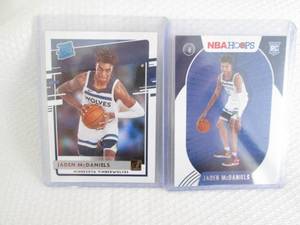 lot 112 image: Donruss & Hoops Jaden McDaniels Roo...