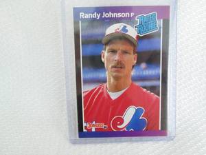 lot 124 image: 1989 Randy Johnson Donruss Rookie C...