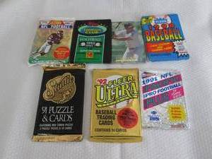 lot 141 image: 7-Assorted Card Packs...