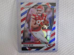 lot 188 image: 2024 Prizm Travis Kelce Red, White ...