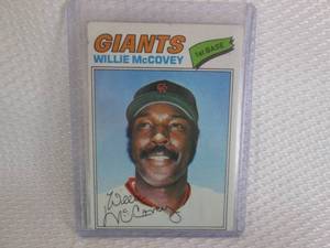 lot 196 image: 1977 Topps Willie McCovey Card...