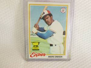 lot 197 image: 1978 Topps Andre Dawson Card...