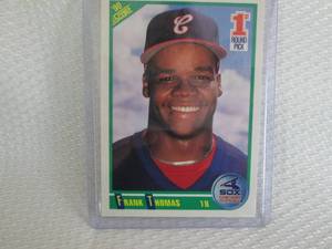 lot 199 image: 1990 Score Frank Thomas Rookie Card...