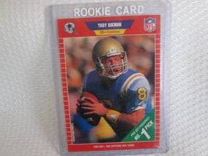 lot 203 image: 1989 Pro Set Troy Aikman Rookie Car...