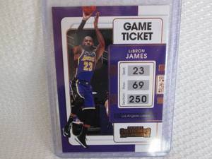 lot 207 image: 2021-22 Contenders LeBron James Car...