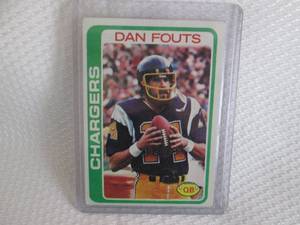 lot 215 image: 1978 Topps Dan Fouts Card...