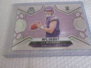 lot 218 image: 2024 Mosaic J.J. McCarthy Rookie Ca...