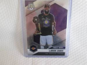 lot 223 image: 2020-21 Mosaic LeBron James Card...