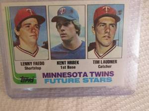 lot 228 image: 1982 Donruss Kent Hrbek Rookie Card...