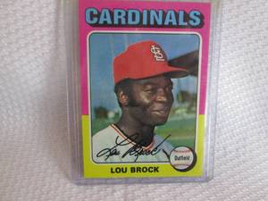 lot 234 image: 1975 Topps Lou Brock Card...