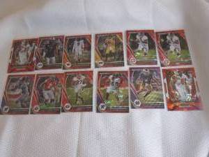 lot 242 image: 2021 Prizm Football Red Prizm Cards...