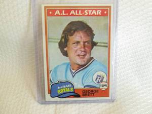 lot 244 image: 1981 Topps George Brett Card...