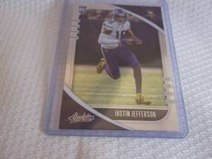 lot 258 image: 2020  Absolute Justin Jefferson Roo...